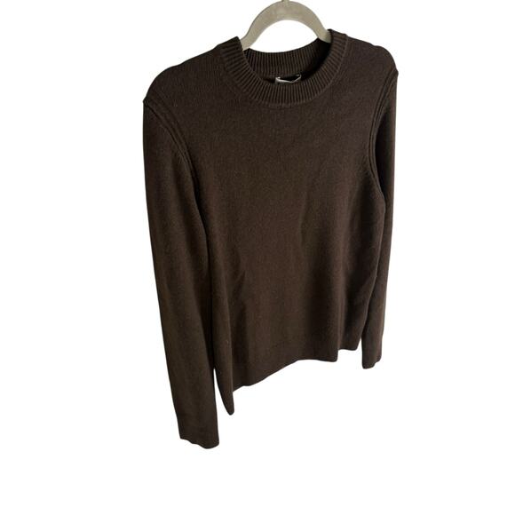 Rue Sophie Villette Crew Neck Sweater Wool Cashmere Quiet Luxury Brown S - Picture 4 of 8